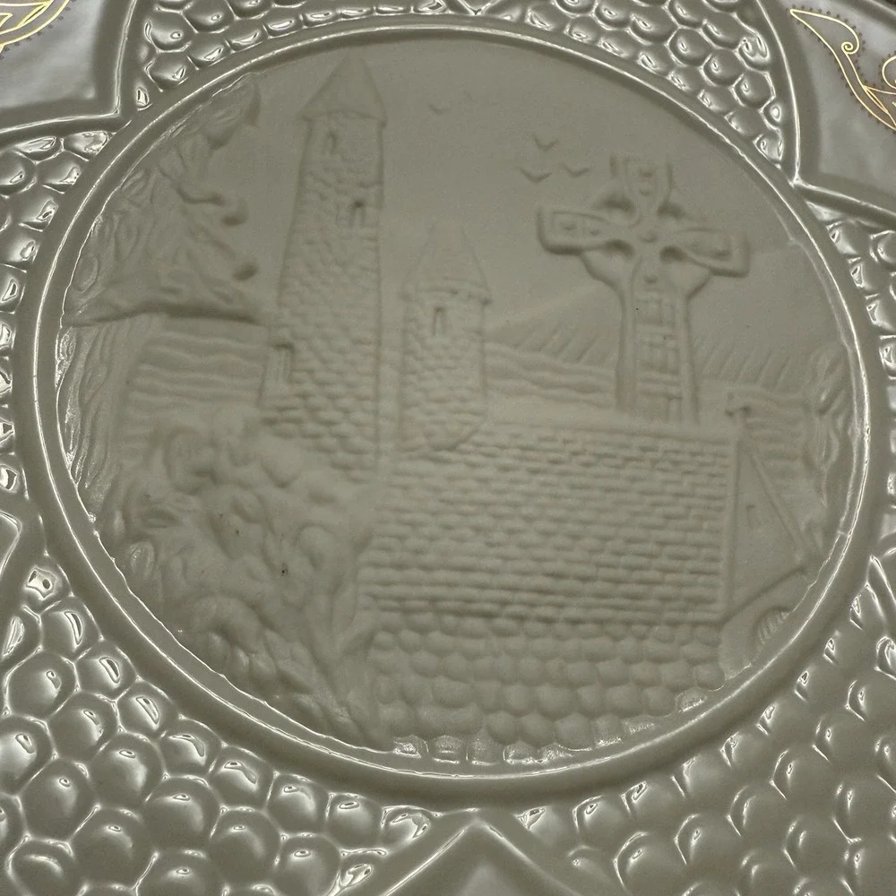 150 Years Anniversary BELLEEK Plate 2007 Christmas at Blarney Ireland  #471/2000